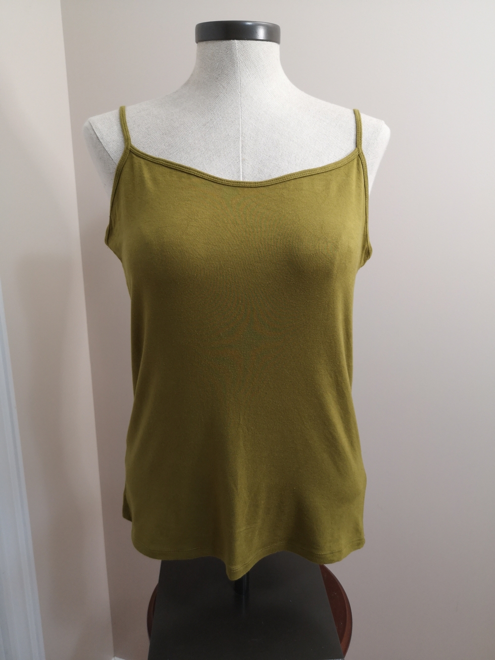 Le Château Olive Green Spaghetti Strap Camisole Size Large